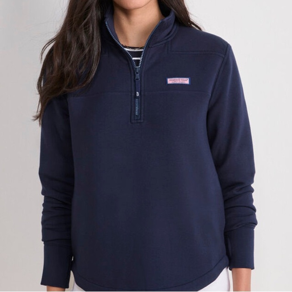 Vineyard Vines Dark Blue Half-Zip Sweater